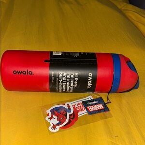Owala Red and Blue Water Bottle